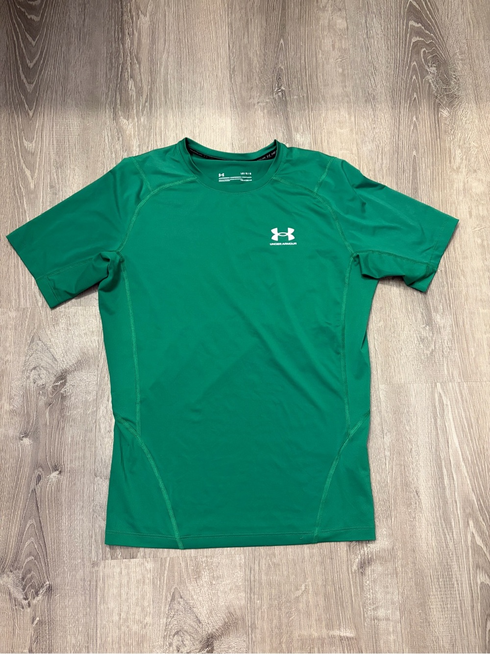 Men's Under Armour Emerald Green Performance Fitted Shirt Size Large- Pre-owned